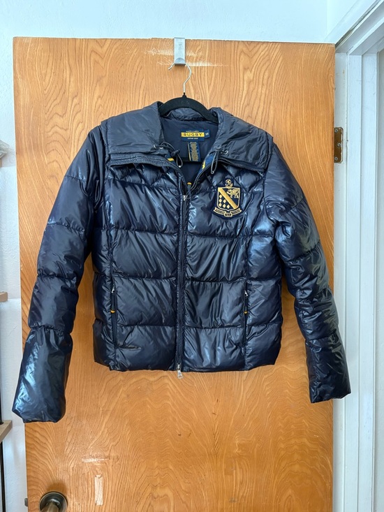 Ralph Lauren Jackets & Blazers - Vintage Ralph Lauren navy Rugby Puffer Jacket XS